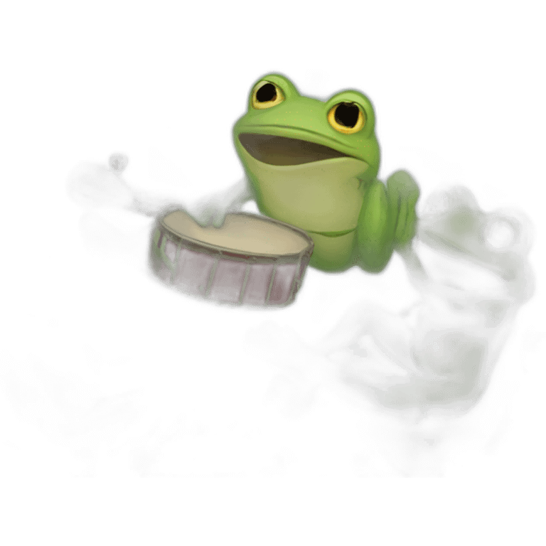 Frog band emoji