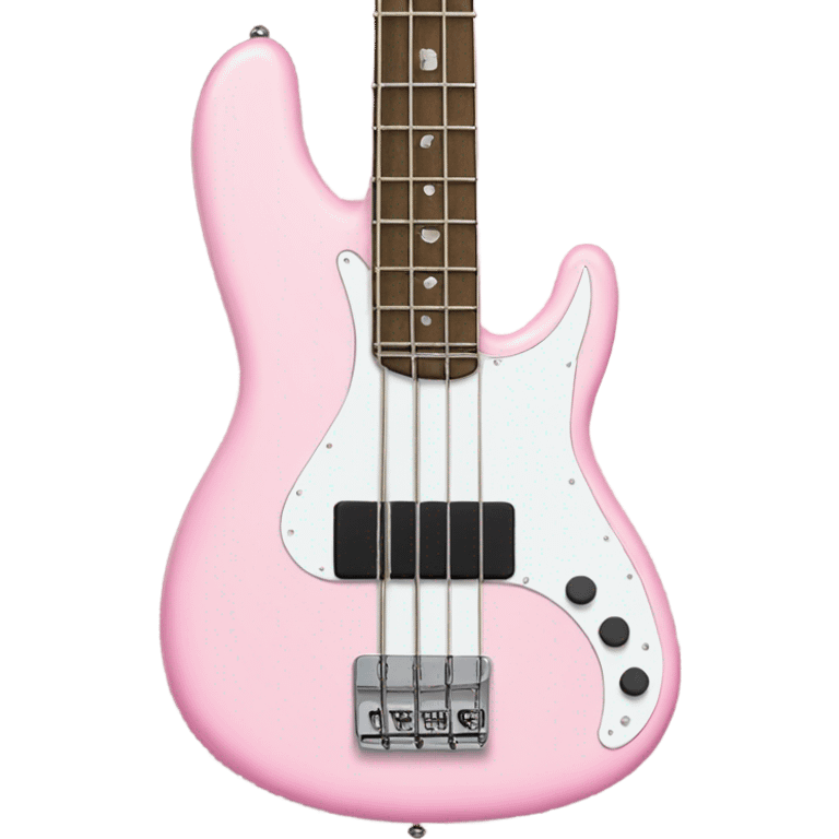 Pink bass guitar emoji