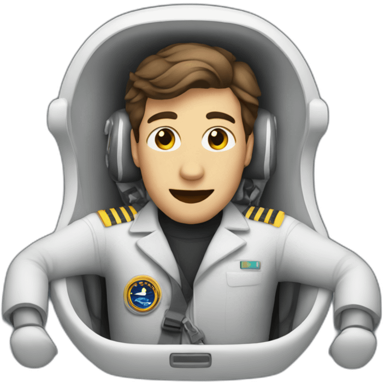 man in cockpit emoji