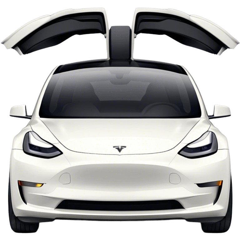 Tesla Model 3 - Tesla (Model Year: 2021) (Iconic colour: White) emoji