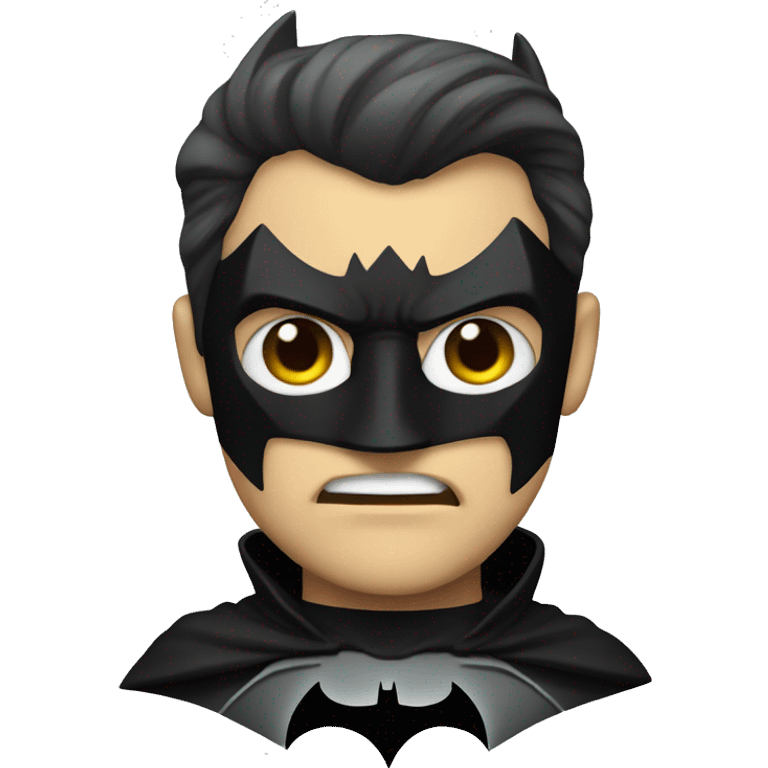 Slightly evil batman emoji