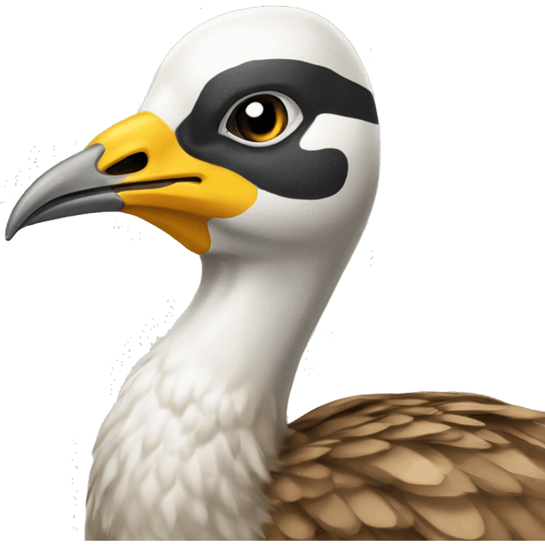 the bustard bird stylized in for android and automotive industry emoji