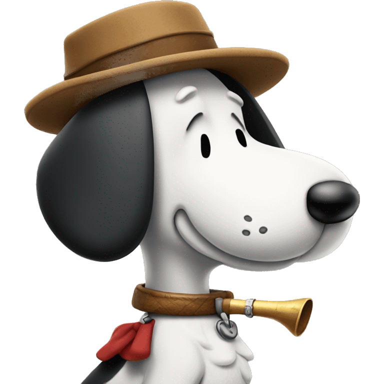 snoopy with pipe  emoji