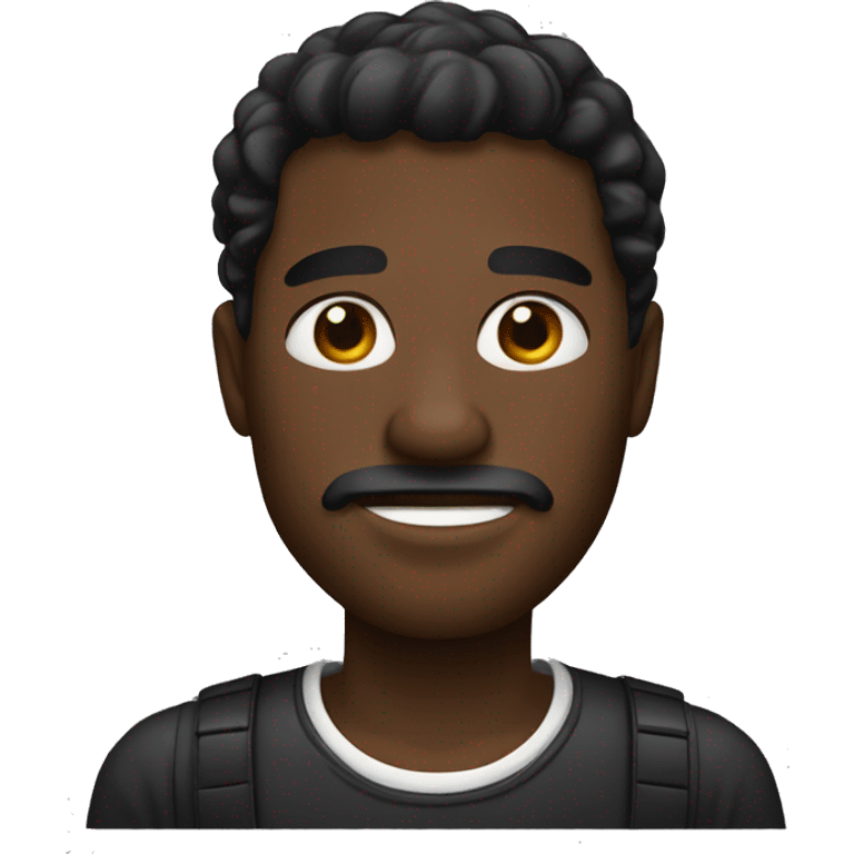 hombre negro con boina  emoji