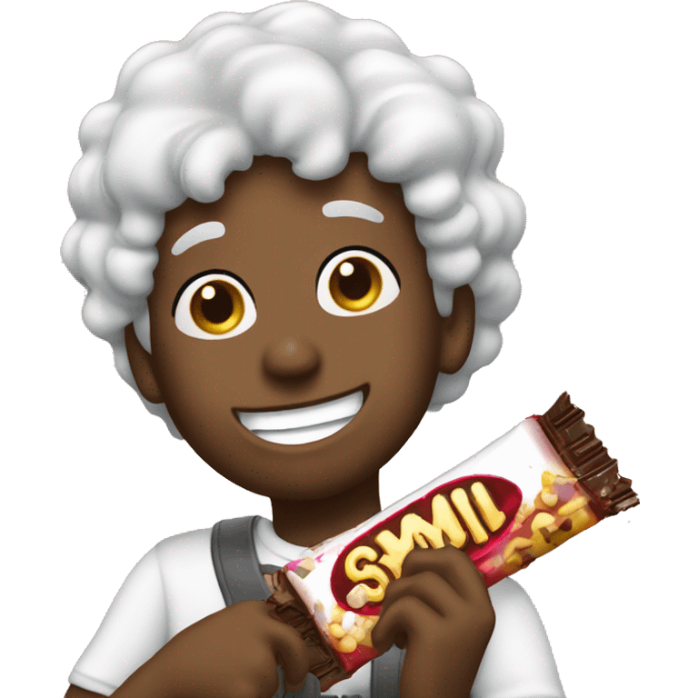 Rod Wave the singer eating a candy bar emoji