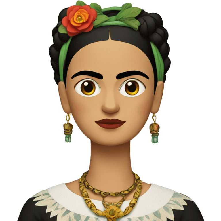 frida Kahlo y mono emoji