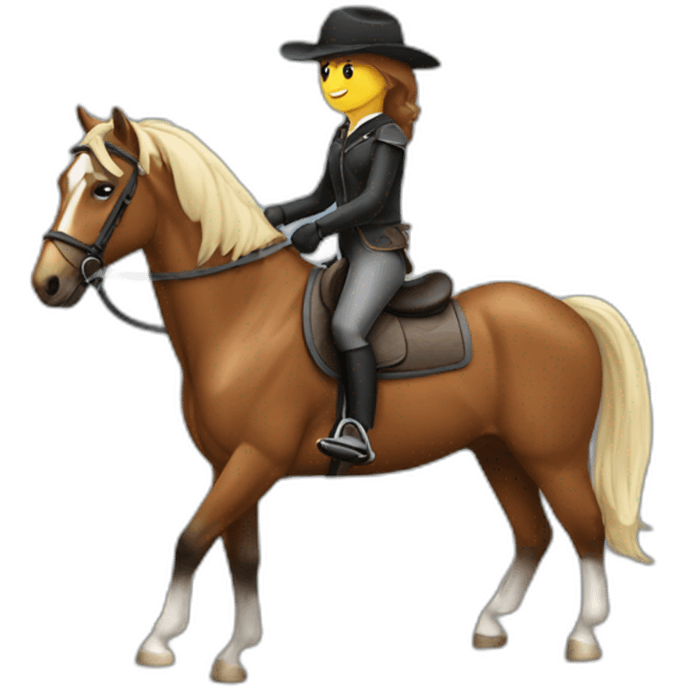 Horse rider emoji