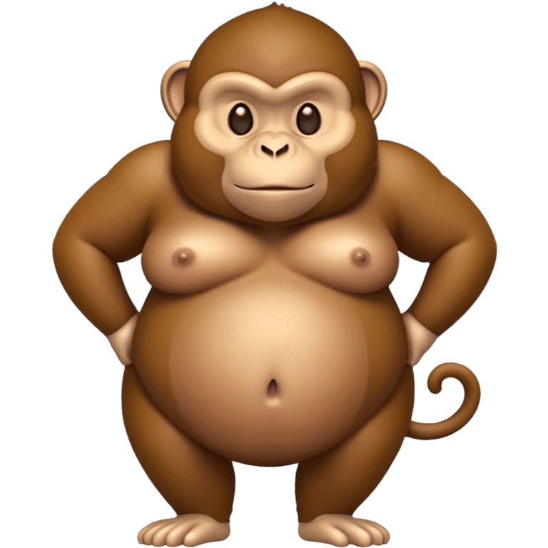 monkey with fat butt emoji