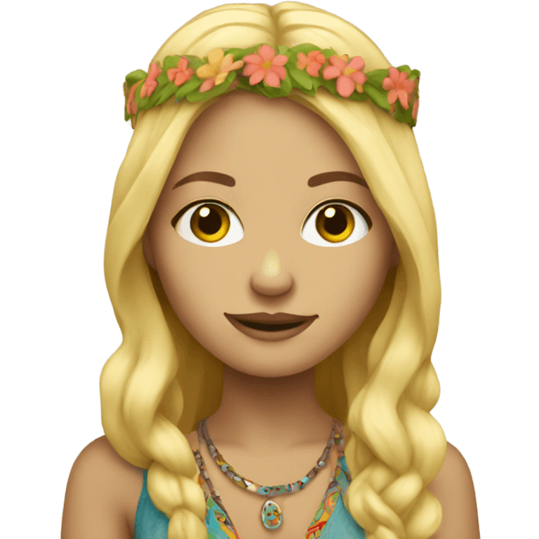 Blonde hippie  emoji