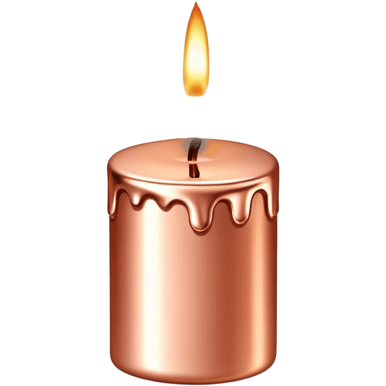 rose gold luxury candle emoji