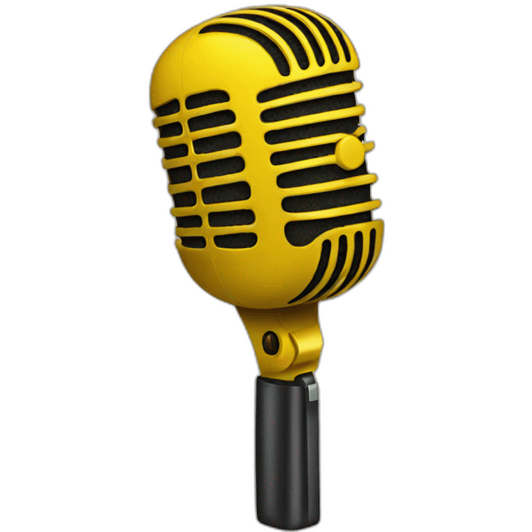 yellow Microphone  emoji