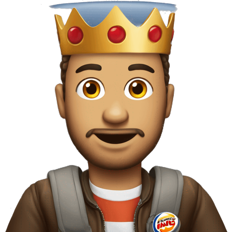 Burger King guy on airplane emoji