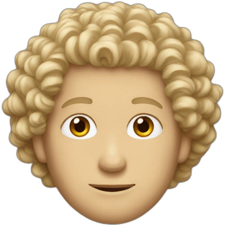 Curly light hair president emoji