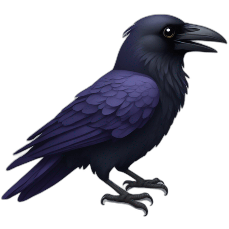 Raven bird emoji