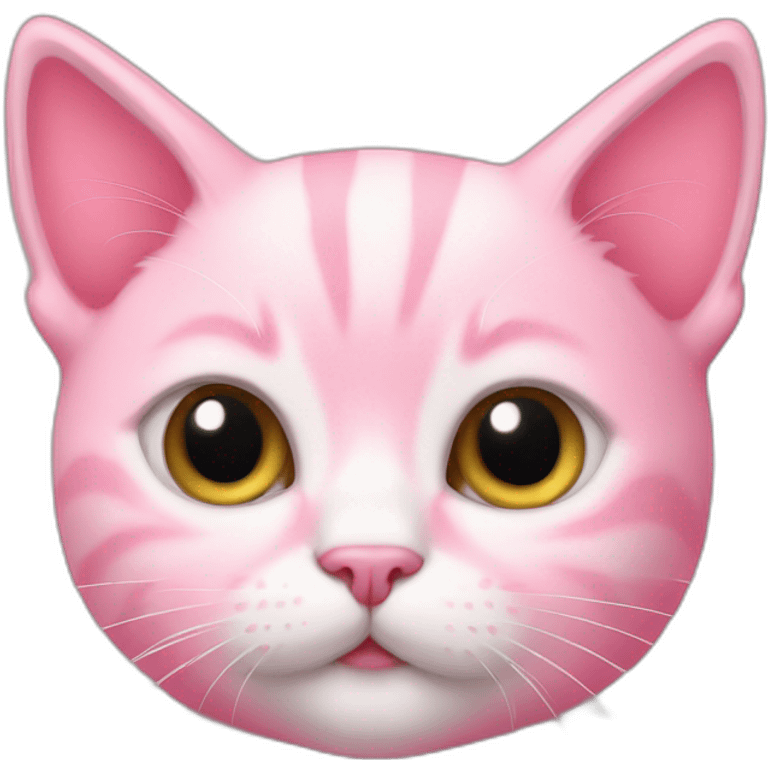 Pink kitten emoji