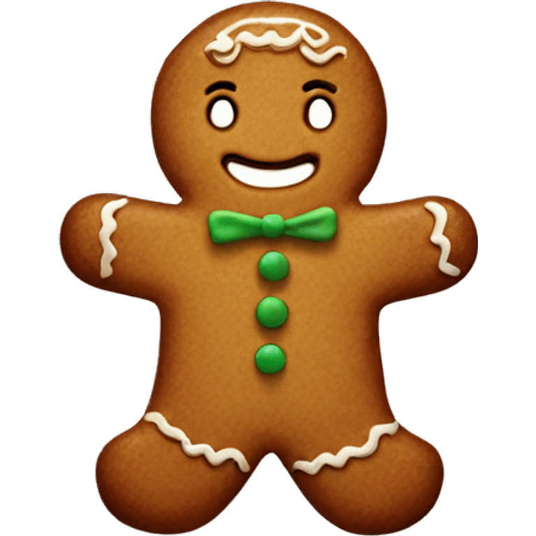 gingerbread man emoji