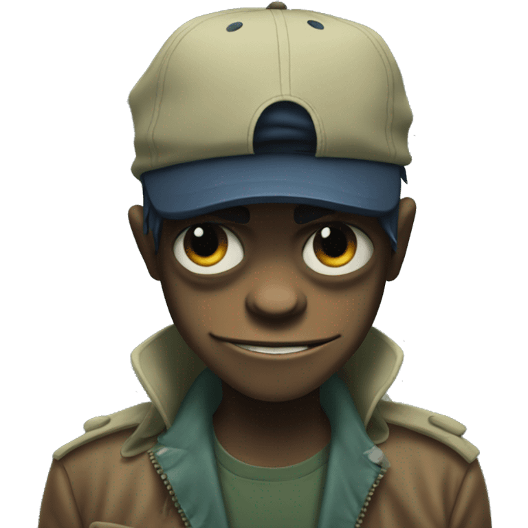 Gorillaz 2D emoji