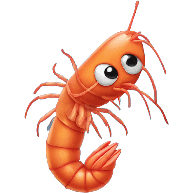 Shrimp on a dance floor  emoji