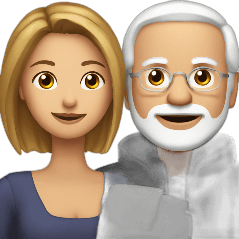 Giorgia meloni and Modi emoji