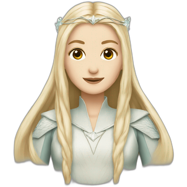 galadriel straight hair emoji