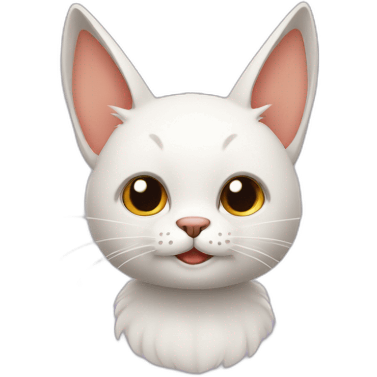 Gato con orejas de conejo emoji