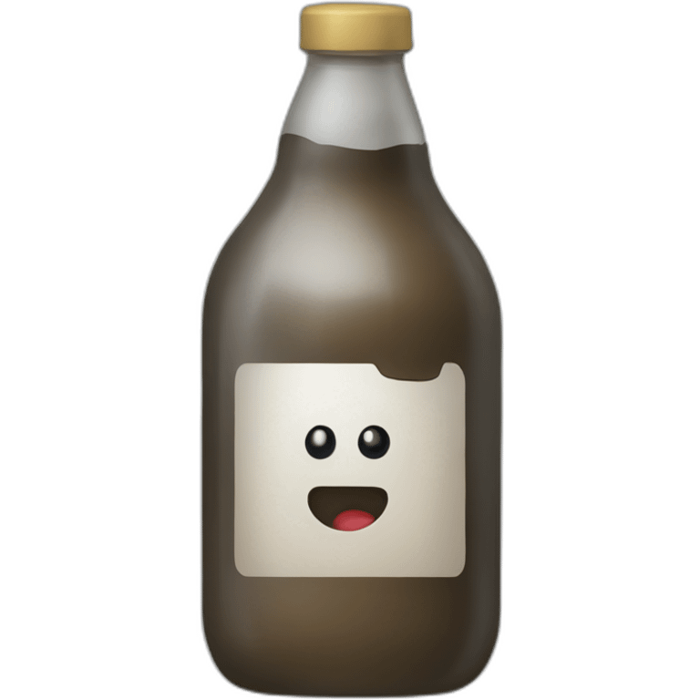 Mono loco con una botella rota emoji