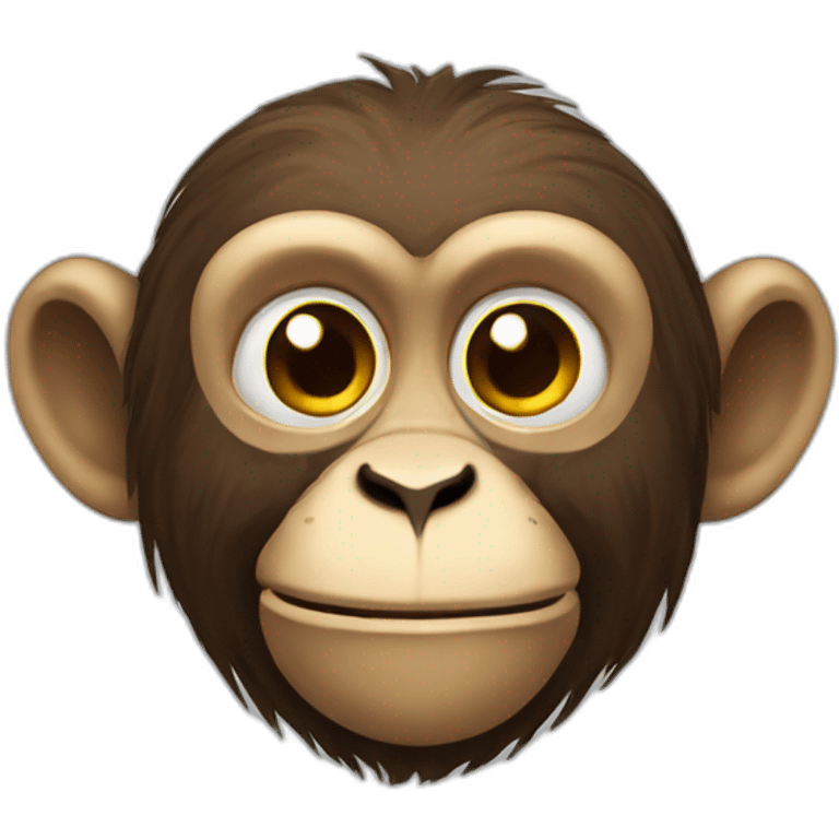 Macaco com vergonha emoji