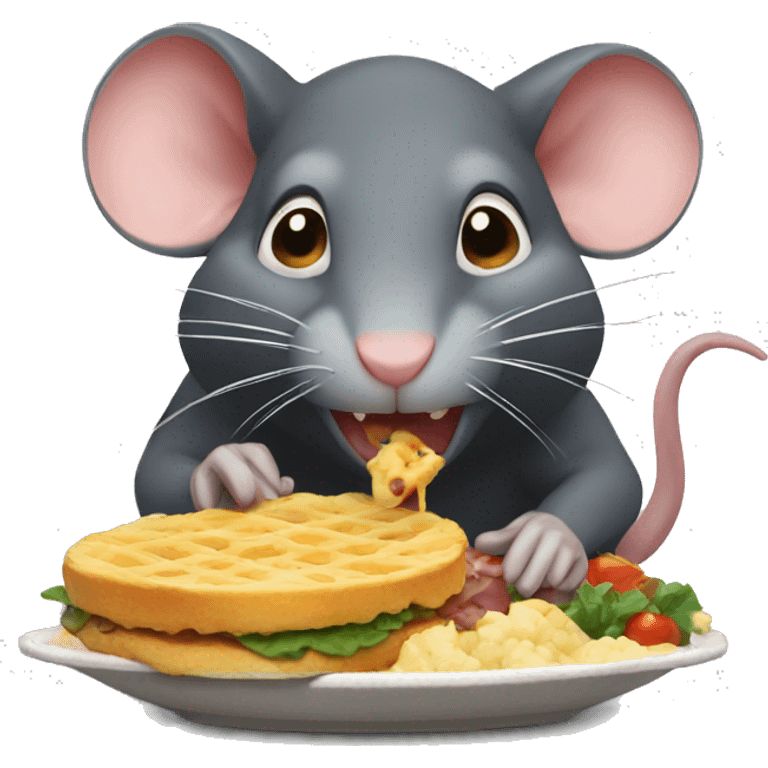 rat eating delicious food  emoji