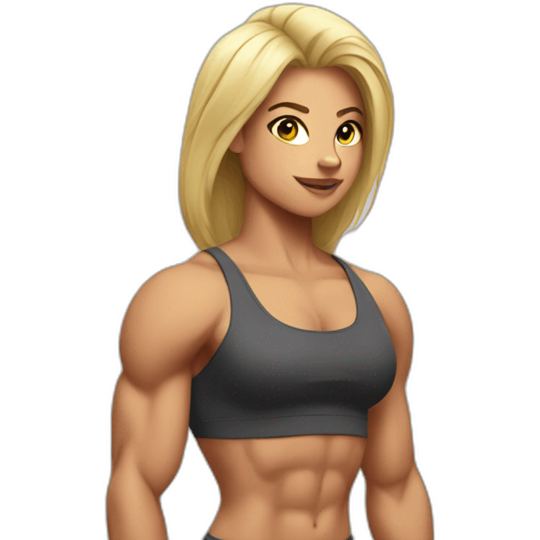 muscle girl lift emoji