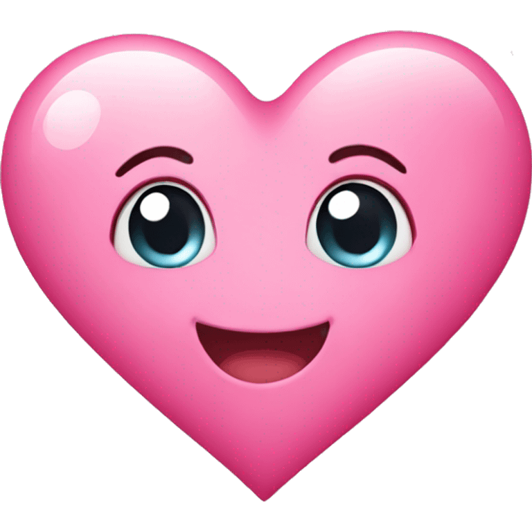 Cute pink heart  emoji