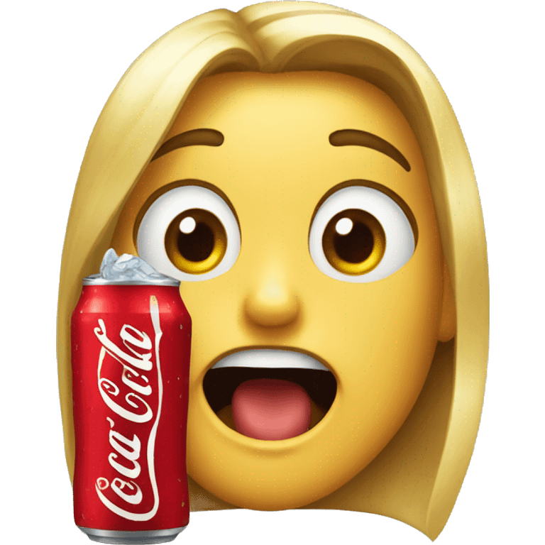 surprised coke emoji