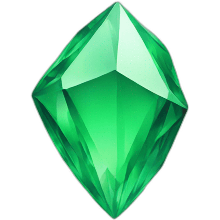 Green crystal emoji