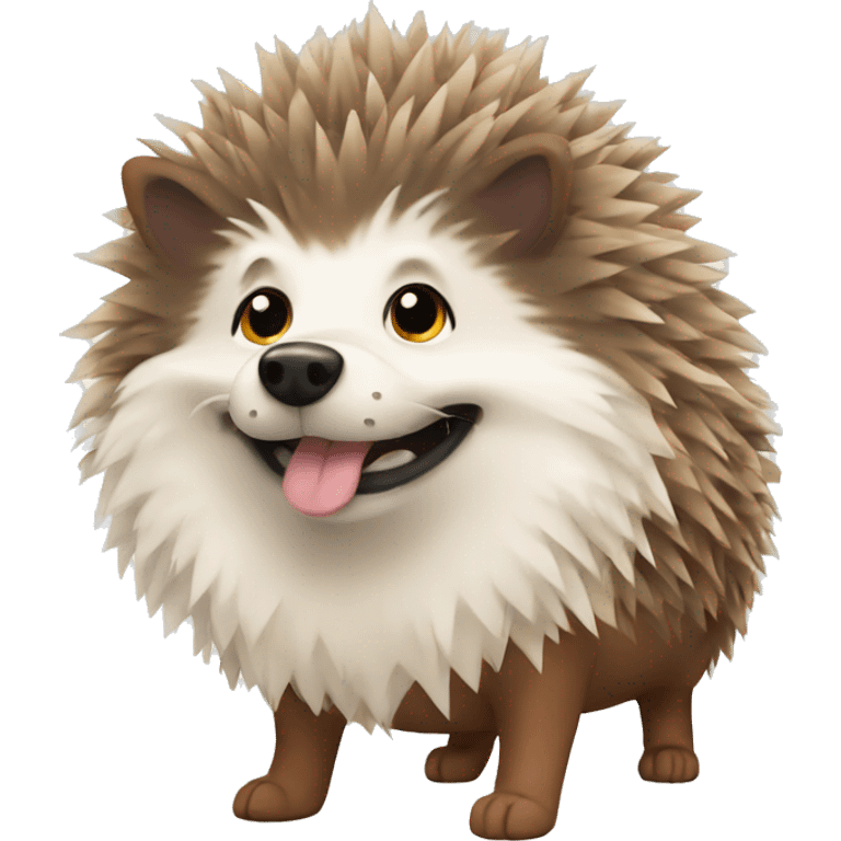 Hedgehog dog  emoji