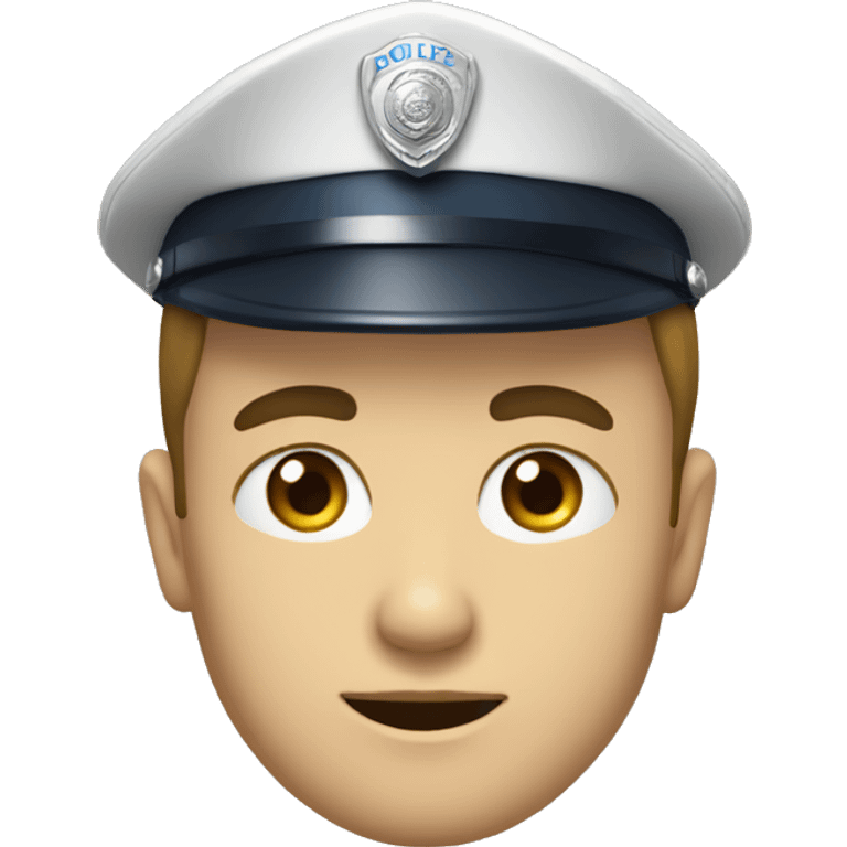 policia con ojos azules emoji