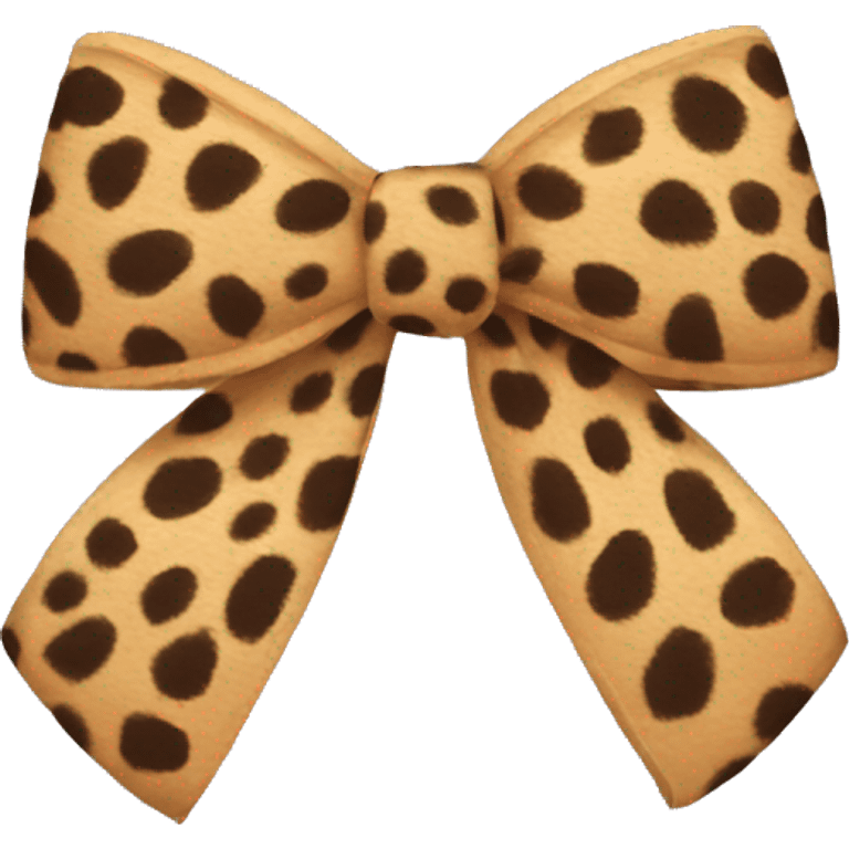 Cheetah bow emoji