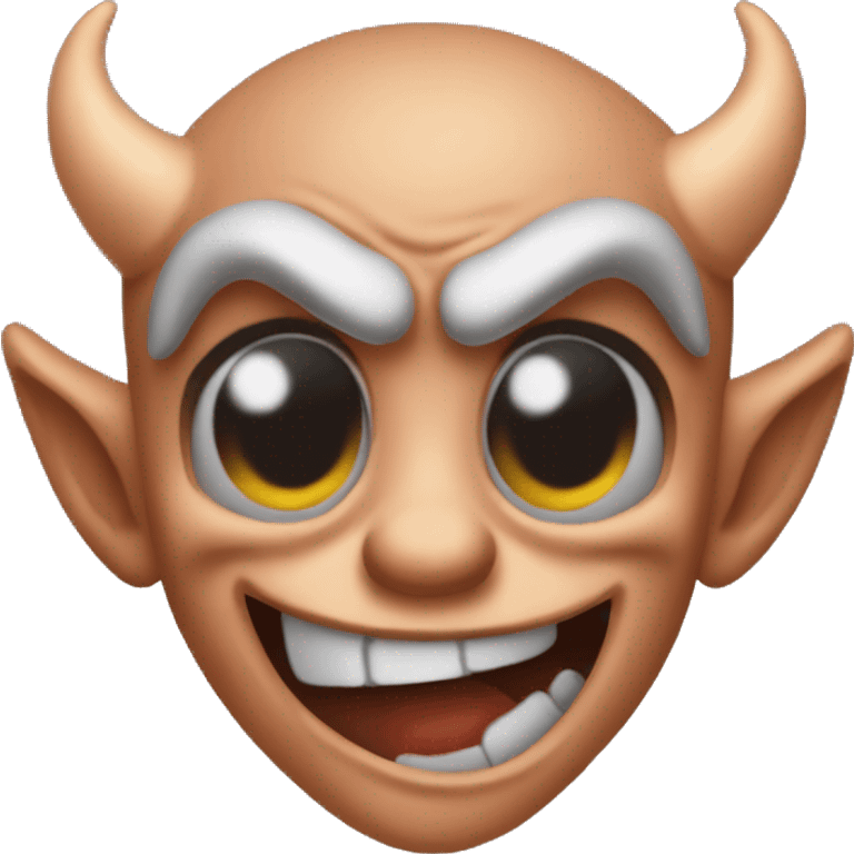 cartoony devil menace troublemaker emoji emoji