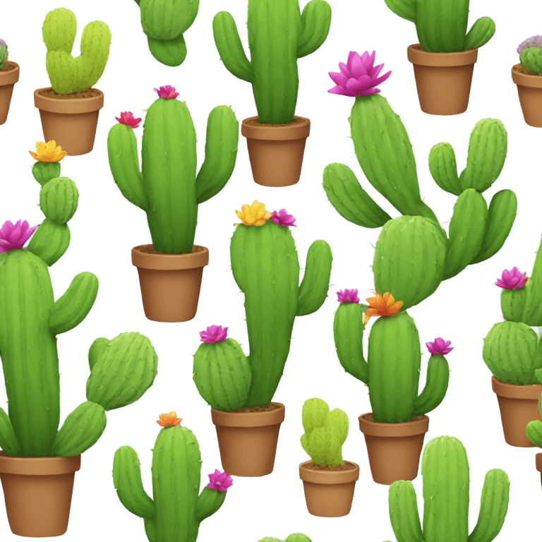 Rainbow cactus  emoji