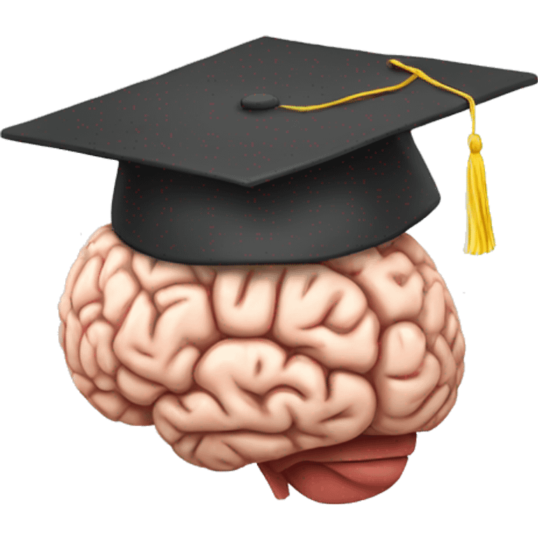 brain with graduation cap emoji