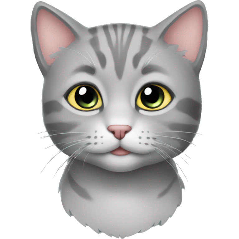 cuty gray cat emoji