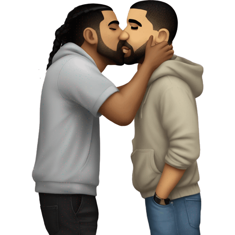 drake kissing drake kissing drake kissing drake emoji