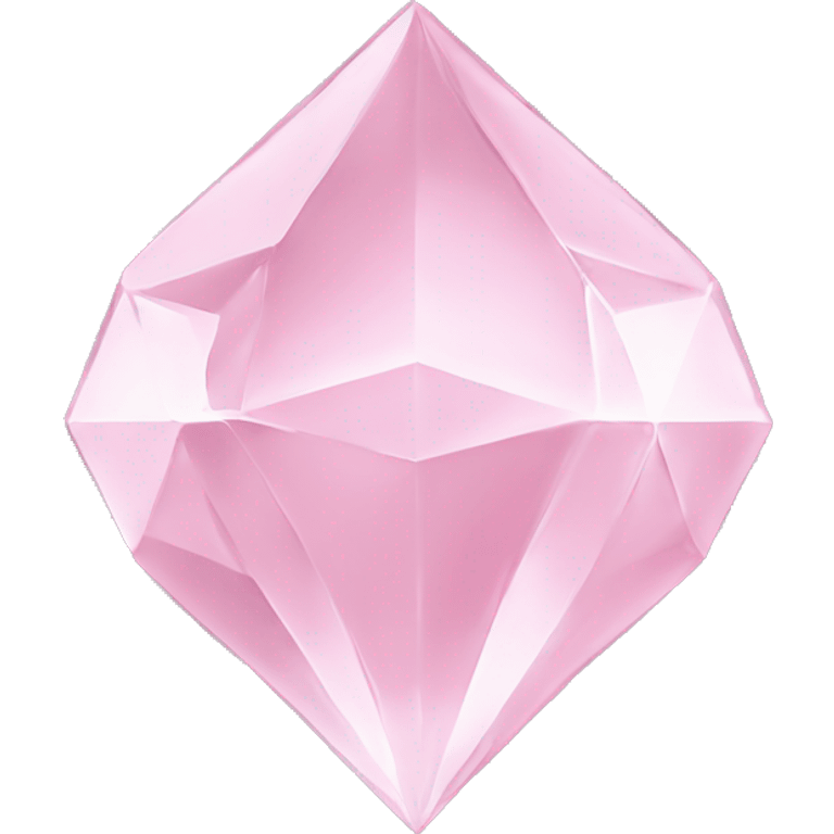 Cœur en diamant rose pale emoji