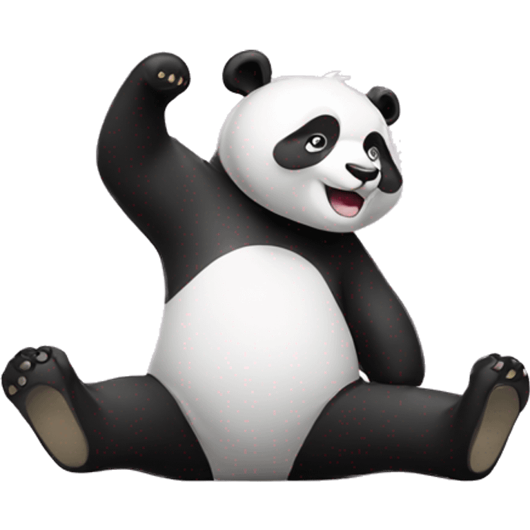 Panda stretching  emoji