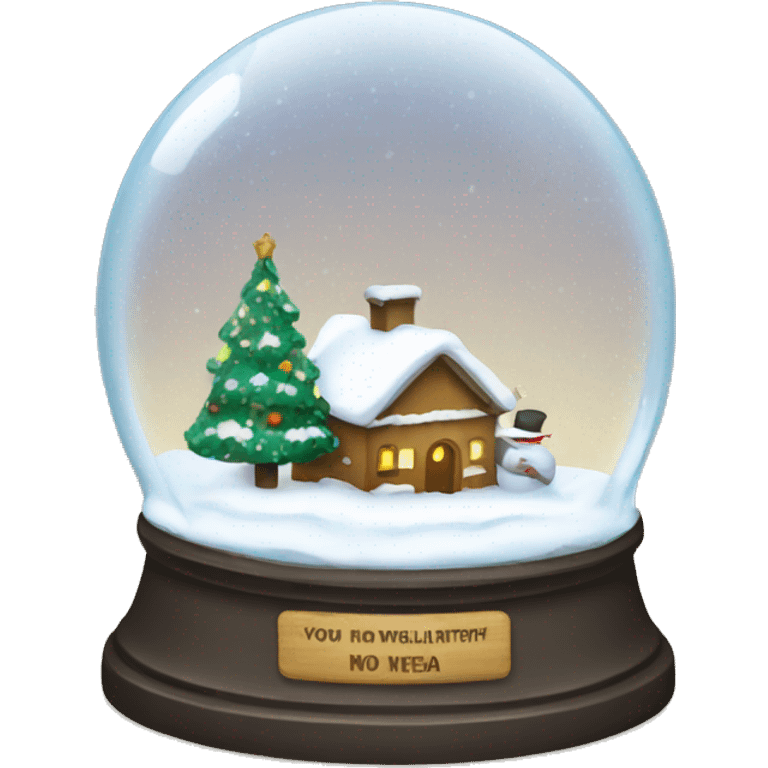 Christmas snowglobe emoji