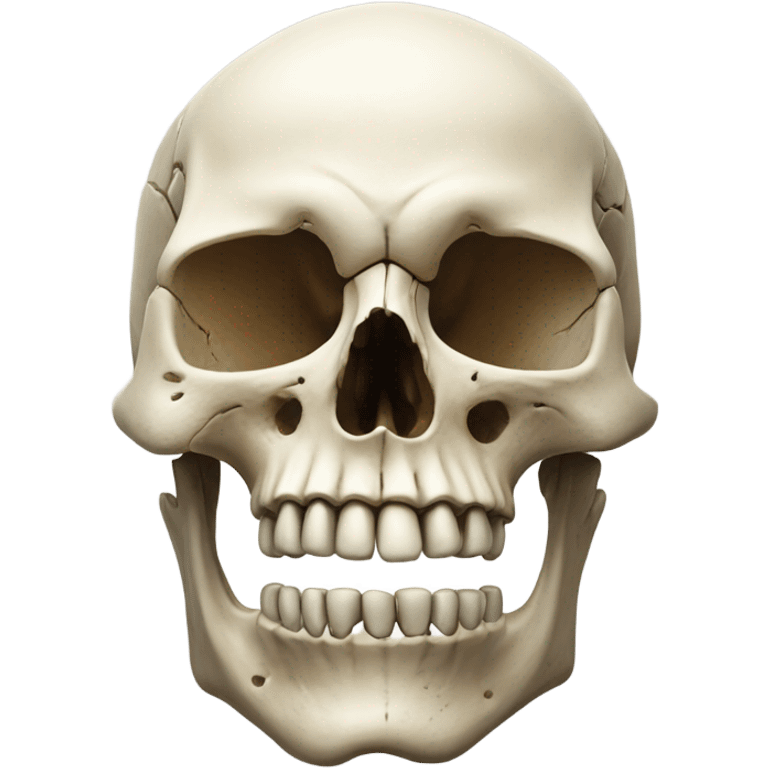 Realistic skull  emoji