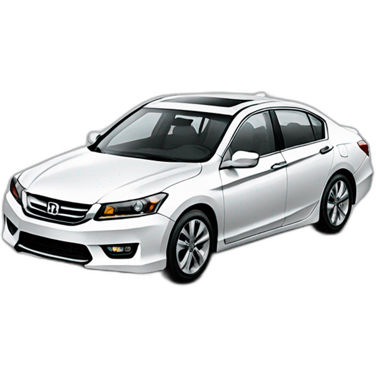 Honda Accord 2013 white emoji