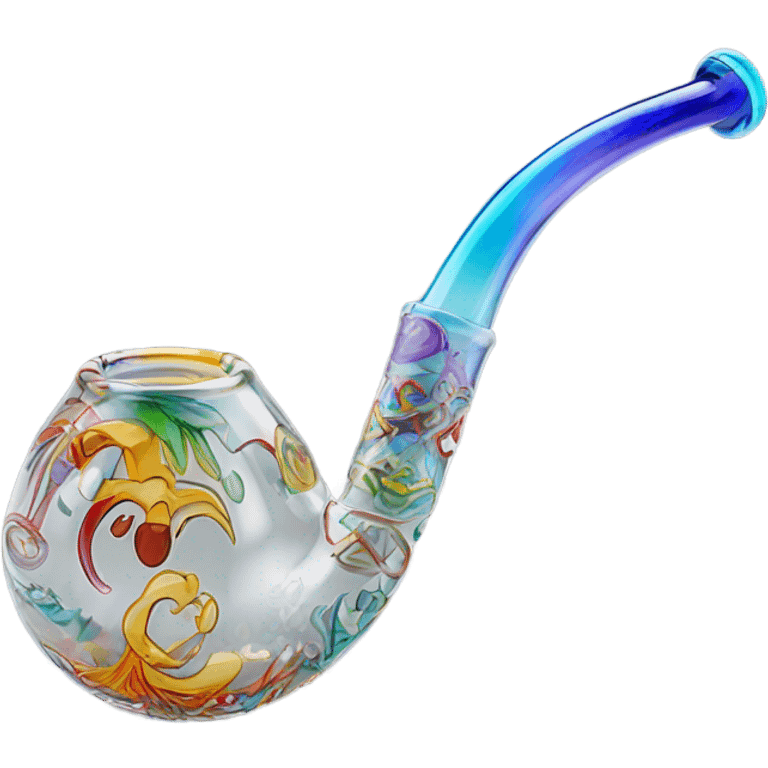 Glass pipe implement  emoji