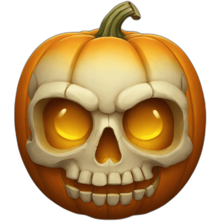 skull pumpkin emoji