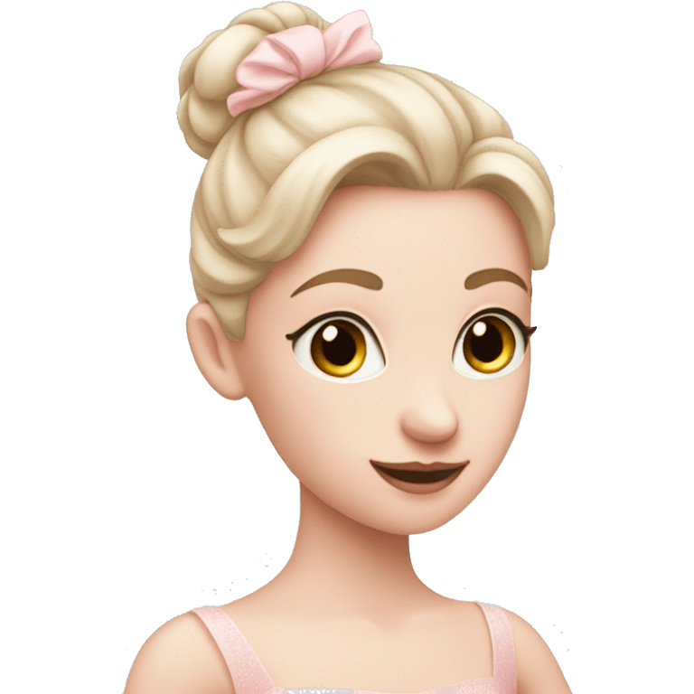 soft pink ballerina with fair skin  emoji