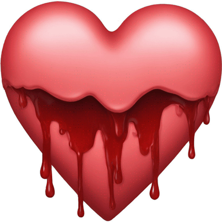 bleeding red heart emoji