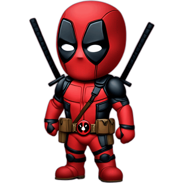 deadpool as sweet chibi emoji